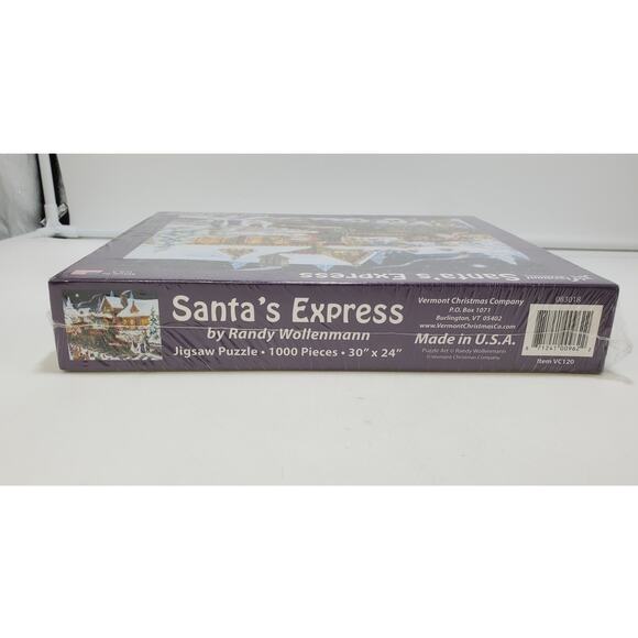 Vermont Christmas Company Santa's Express 1000 Piece Puzzle New Randy Wollenmann - Picture 3 of 6